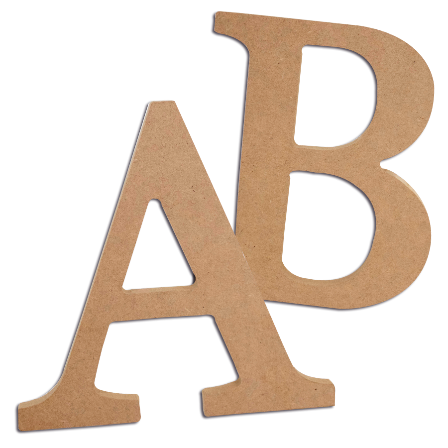 Letras de madera grandes de 17 pulgadas, letra grande de madera pintable  para manualidades, letra del alfabeto de madera en blanco sin terminar para
